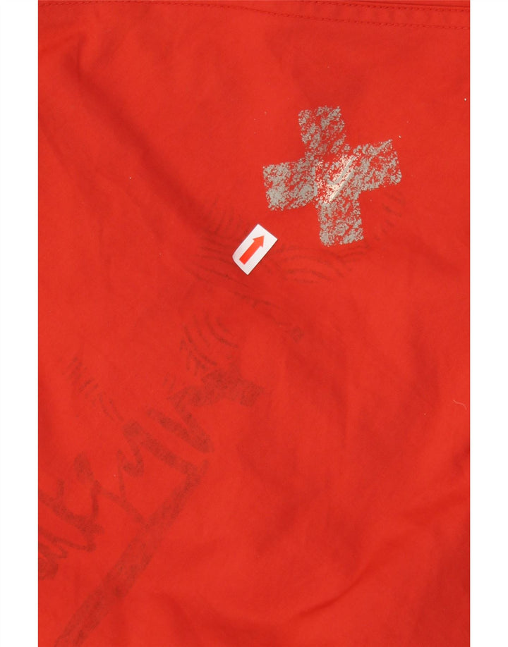 Giacca a vento con cappuccio QUIKSILVER per ragazze 13-14 anni rossa in poliammide