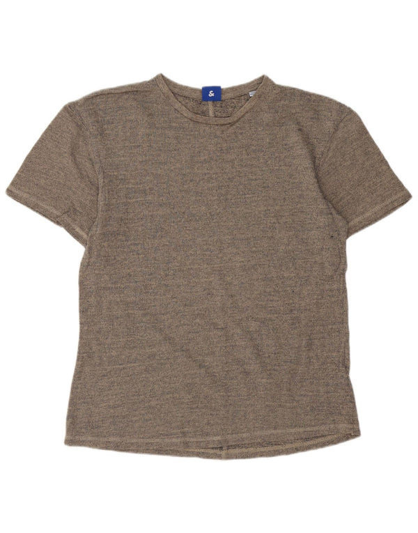 Jack & Jones Mens T-Shirt Top Small Grey Flecked