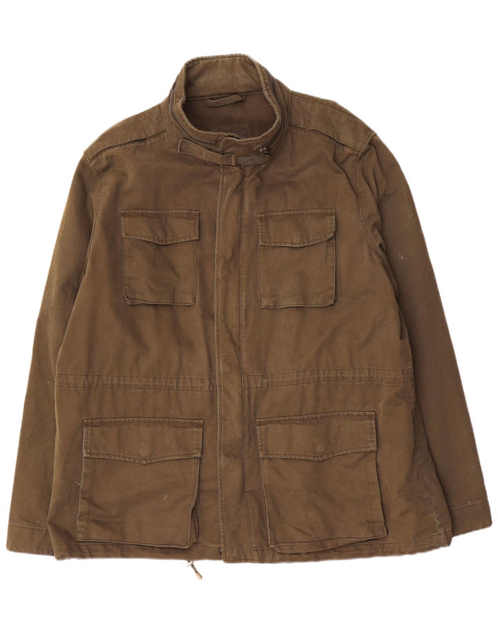Giacca multiuso da uomo Marks & Spencer UK 46 3XL Cotone kaki