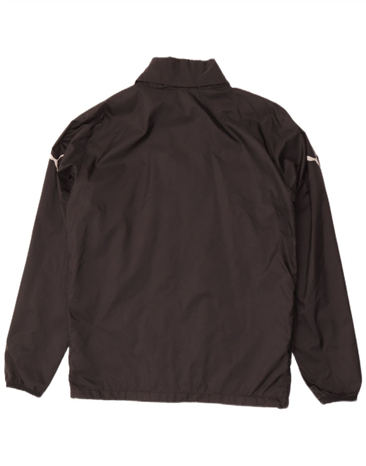 Giacca antipioggia con cappuccio da uomo PUMA UK 38 nylon nero medio