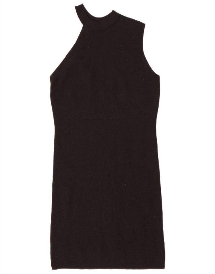 Vestito aderente monospalla da donna Zara UK 12 medio nero