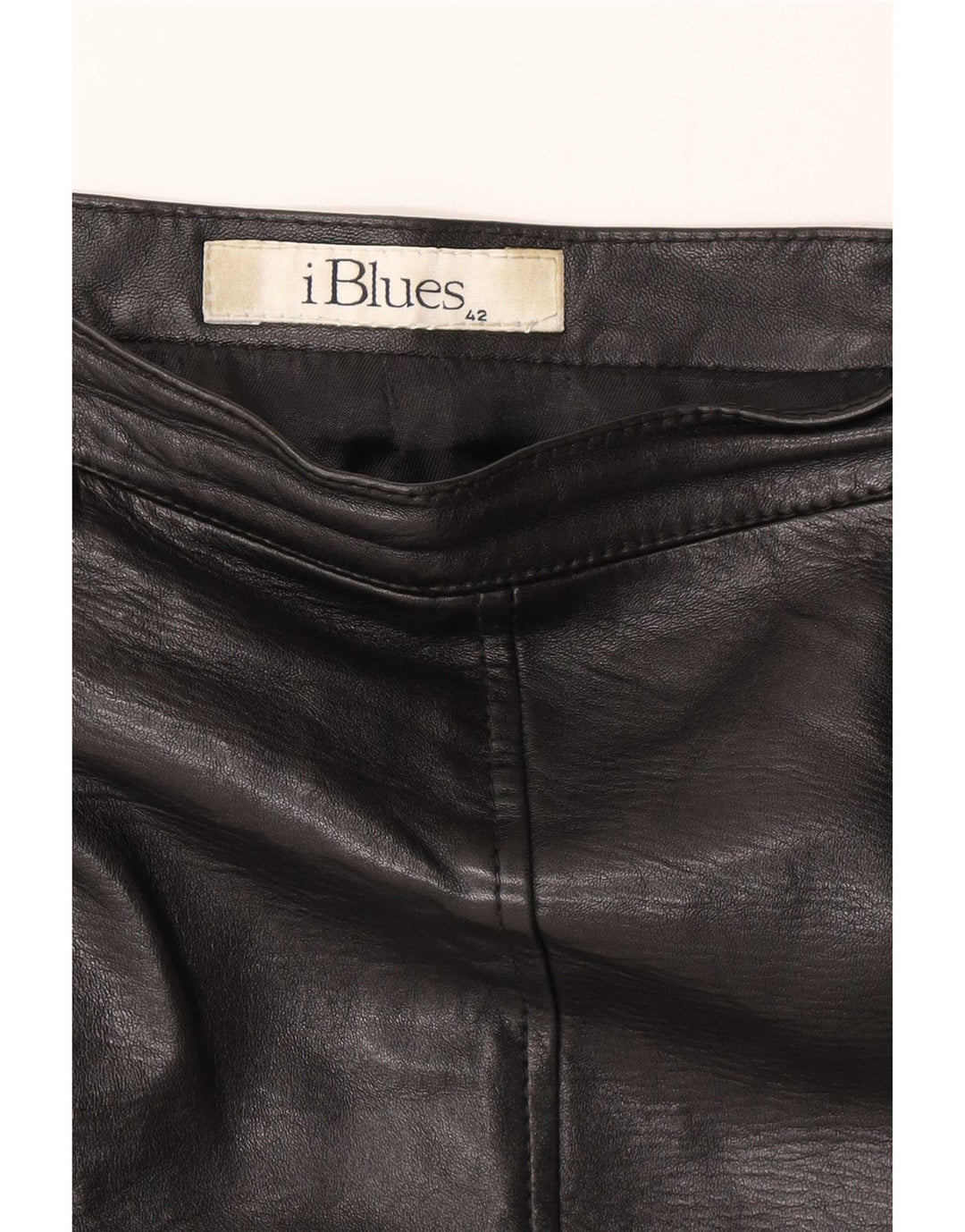 Gonna in pelle da donna i Blues IT 42 media W28 nera