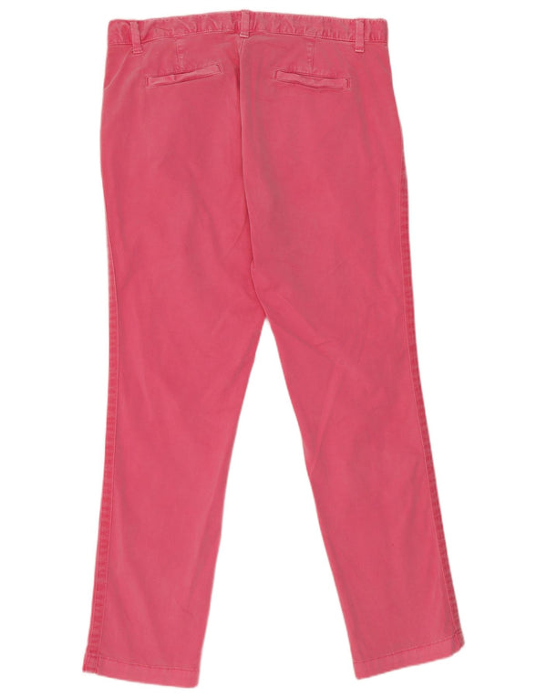 Pantaloni chino slim da donna Gap US 8 Large W32 L28 cotone rosa