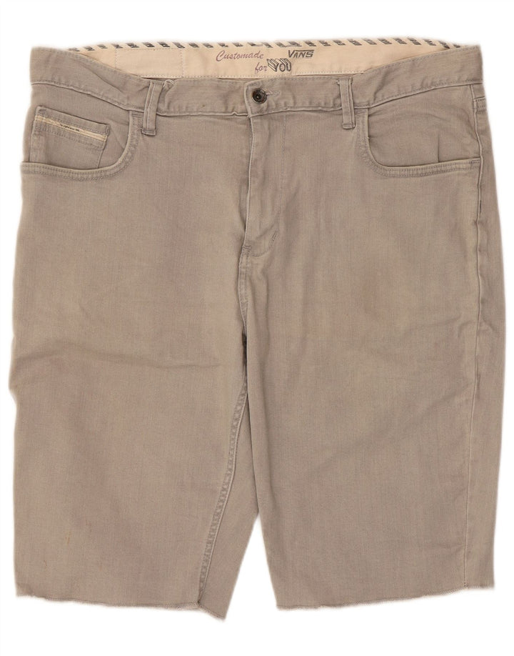 Pantaloncini casual da uomo Vans W36 grandi in cotone grigio