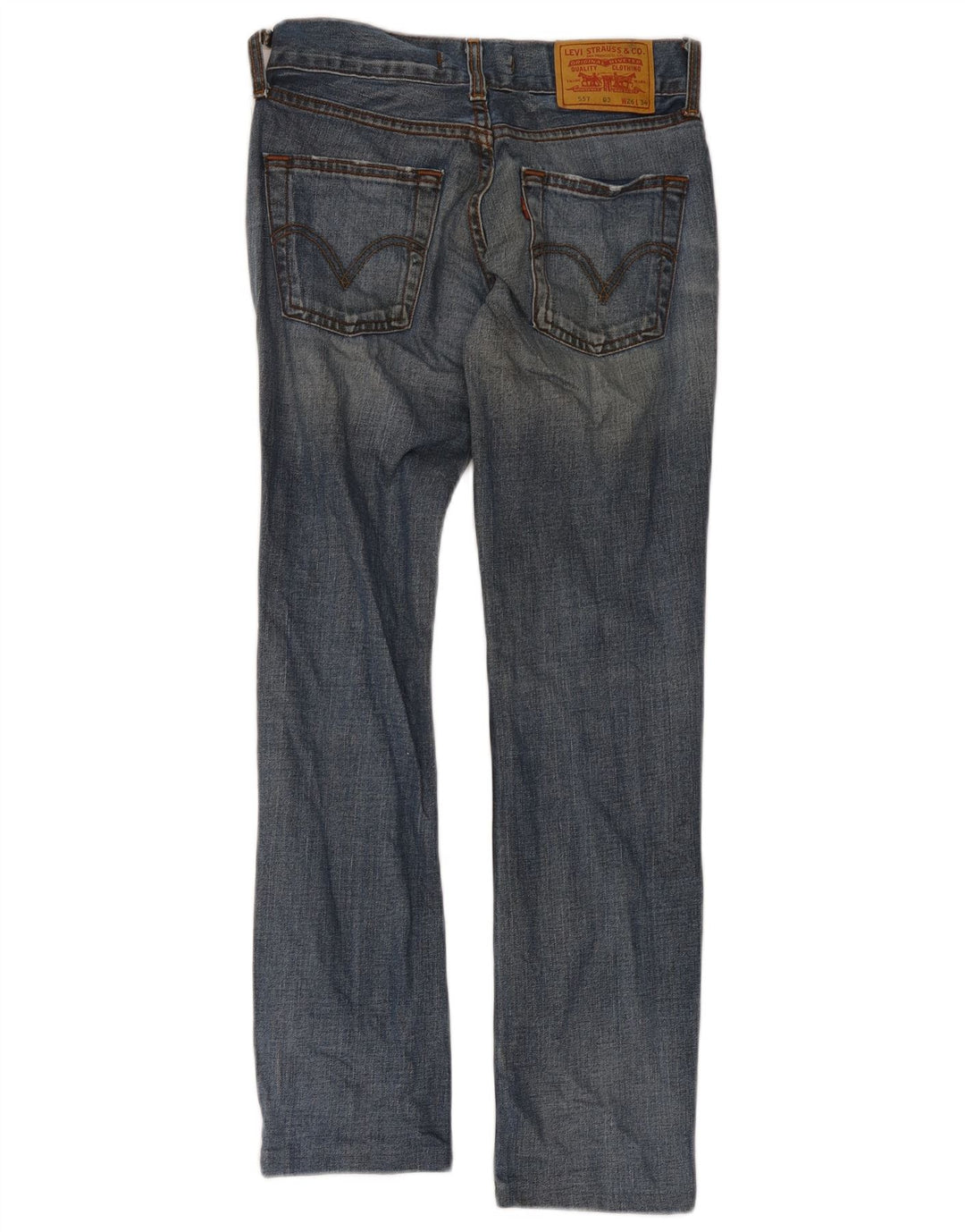 Levi's Uomo 557 Jeans dritti W26 L28 Cotone blu