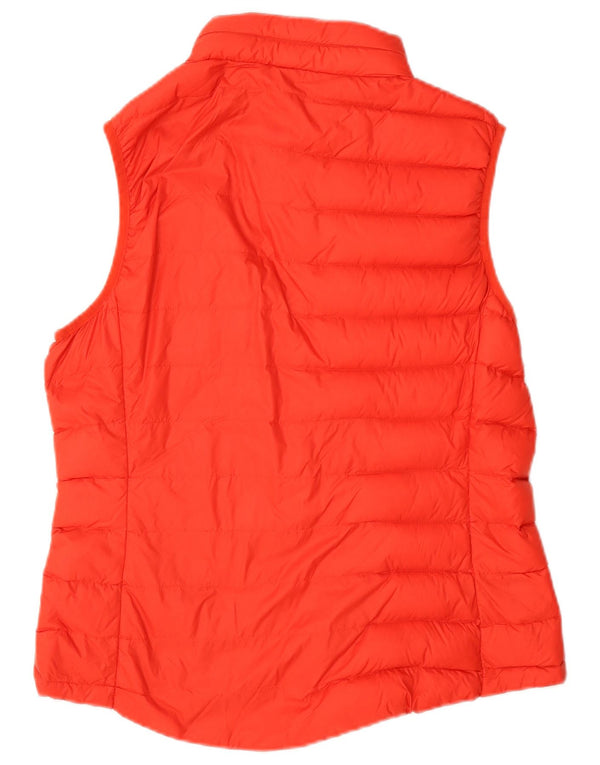 Gilet imbottito con cappuccio da donna Marks & Spencer UK 12 rosso medio in poliammide