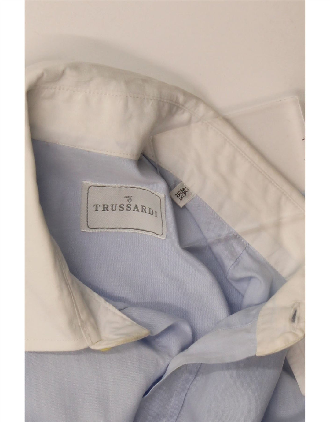 Camicia Trussardi Uomo Taglia 42 16 1/2 Large Blu Colorblock