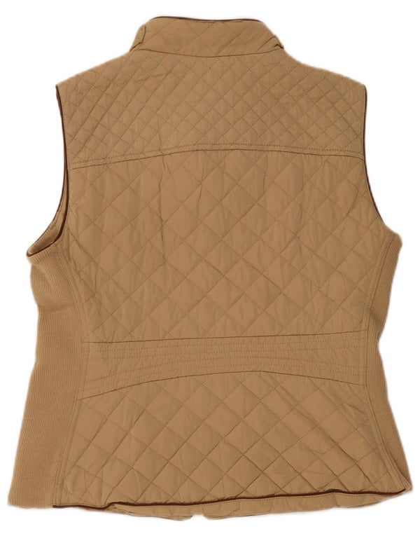 Gilet trapuntato da donna Zara UK 18 XL Beige
