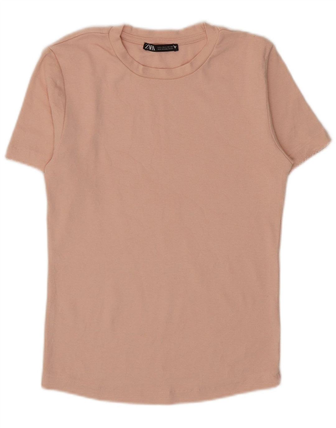T-shirt Zara da donna Top UK 14 grande rosa
