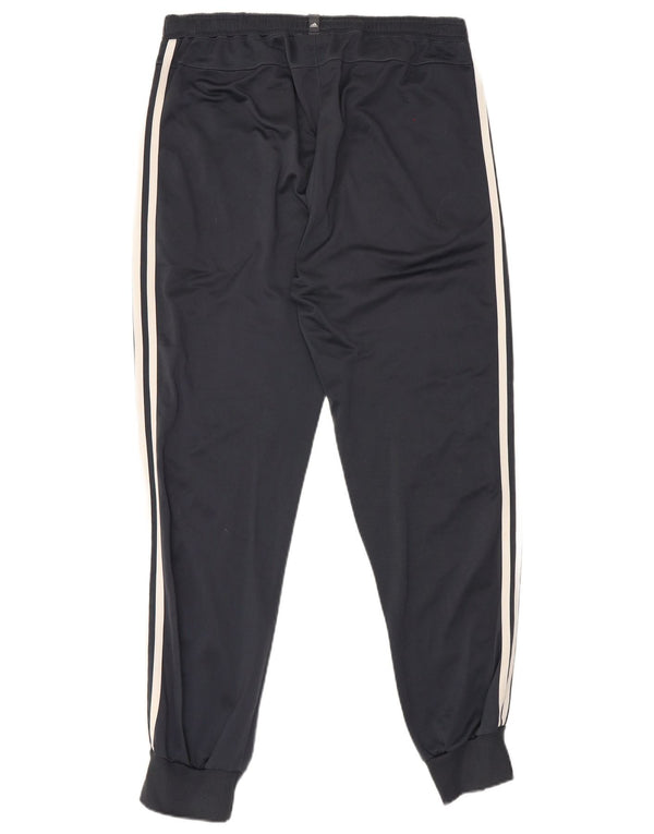 Adidas Pantaloni da tuta da uomo Joggers UK 42/44 Large Blu Navy Poliestere