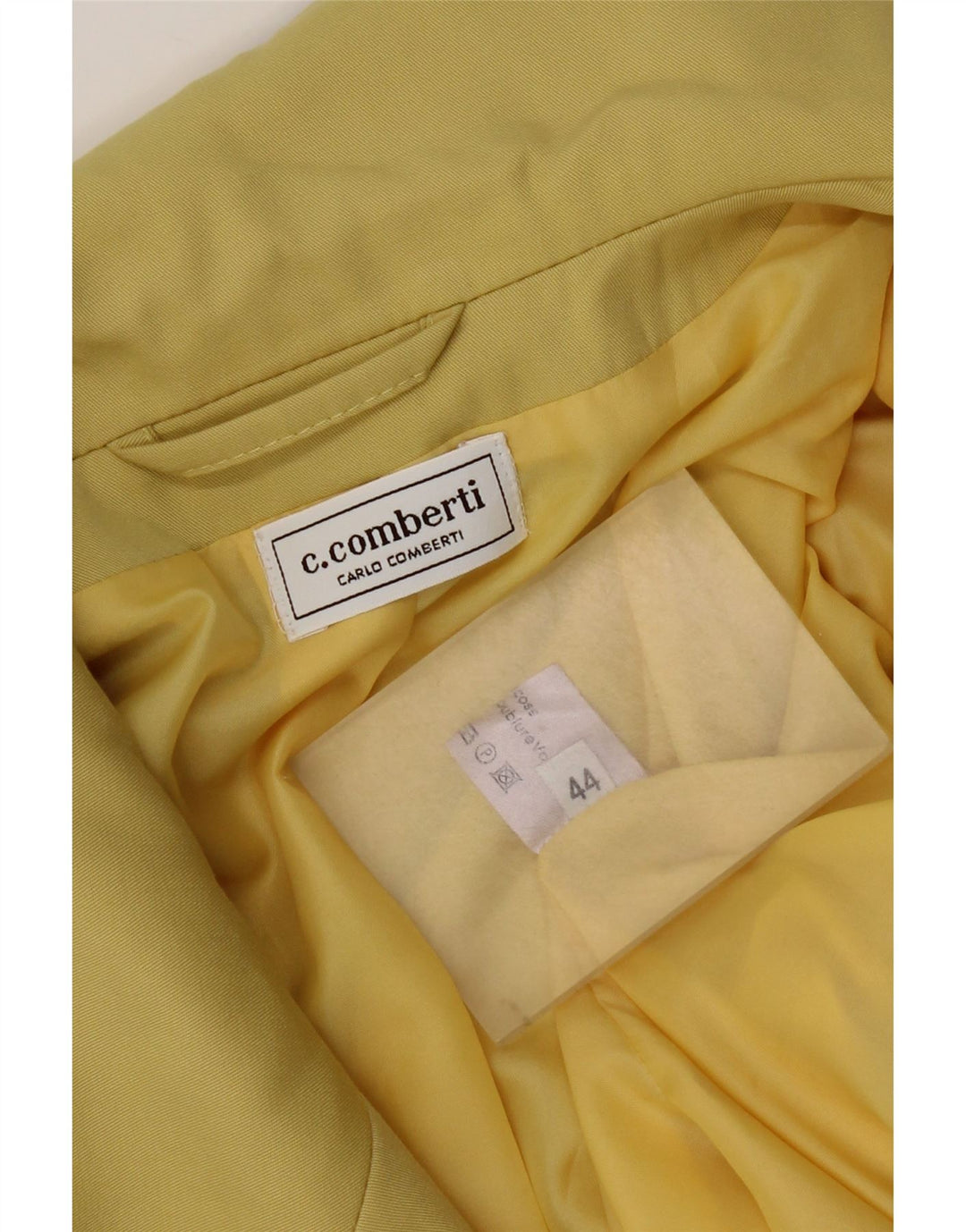 Giubbotto Bomber Doppio Petto Donna Carlo Comberti IT 44 Giallo Medio