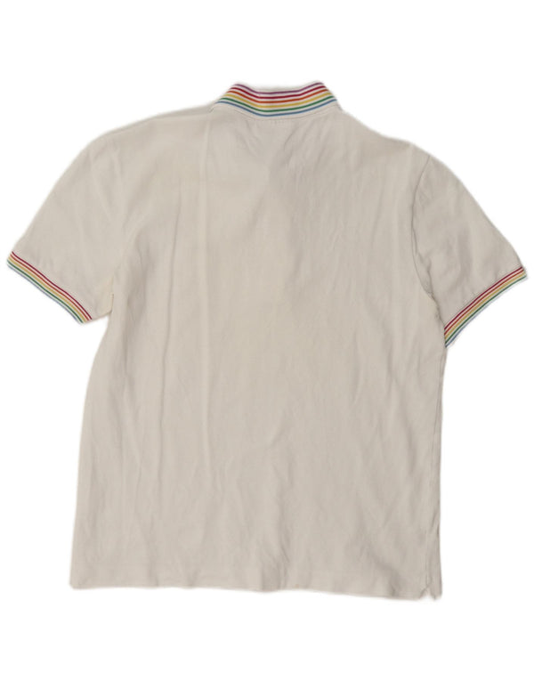 Lacoste Mens Polo Shirt Size 3 Small White Cotton
