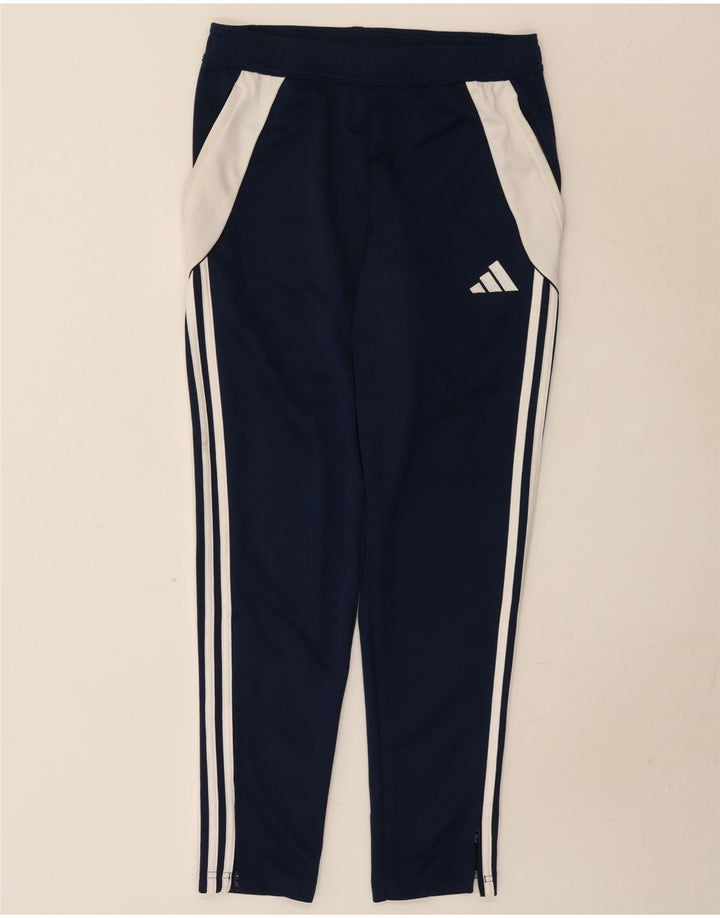 Pantaloni da tuta Adidas Aeroready da uomo color block medio blu navy