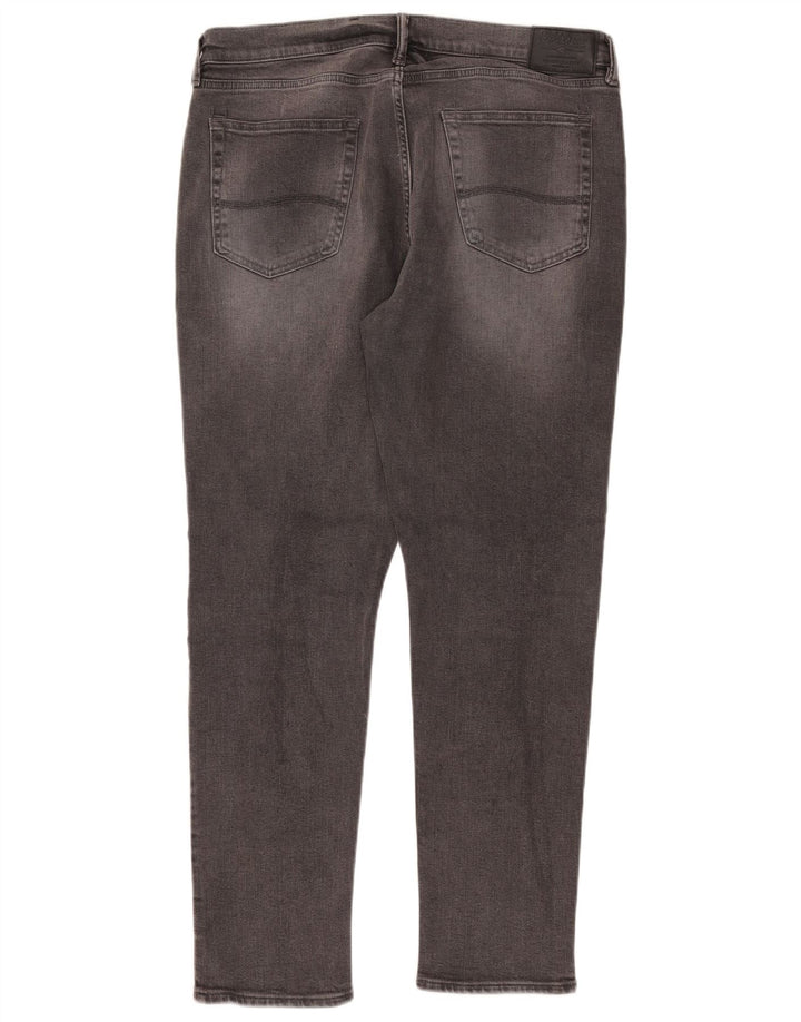 Jeans slim da uomo Marks & Spencer W36 L31 cotone grigio