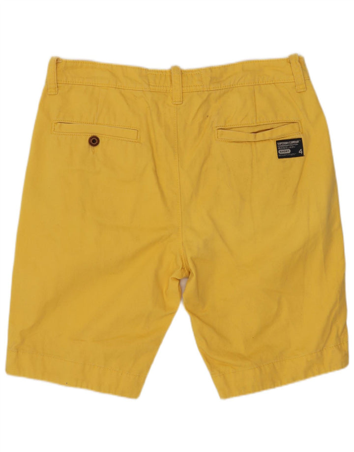 Pantaloncini chino da uomo SUPERDRY medi W32 in cotone giallo