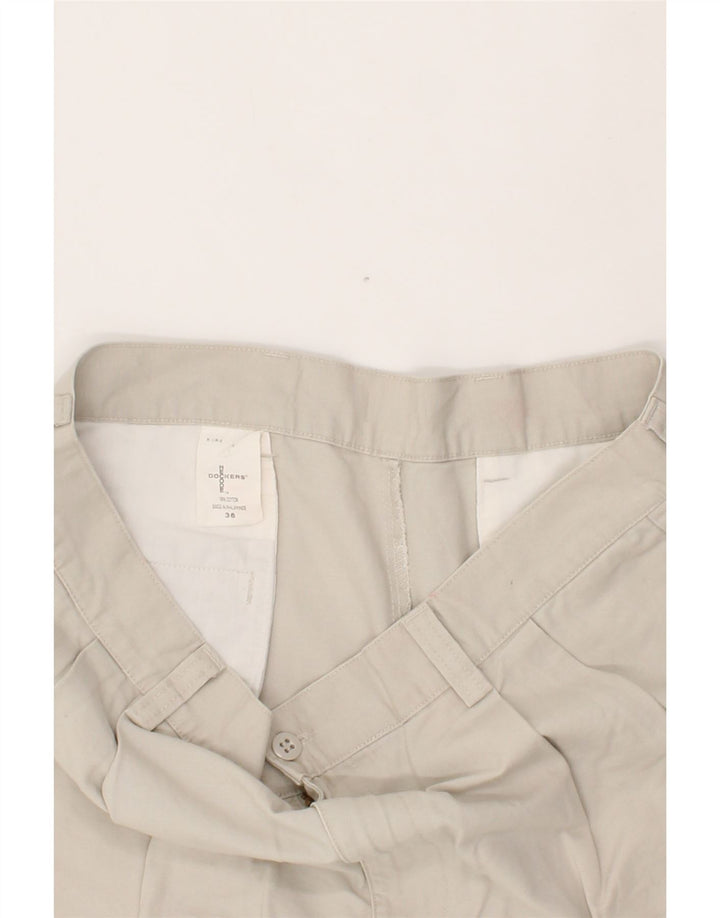 DOCKERS Mens Pegged Chino Shorts W36 Large Grey Cotton Vintage Dockers and Second-Hand Dockers from Messina Hembry 