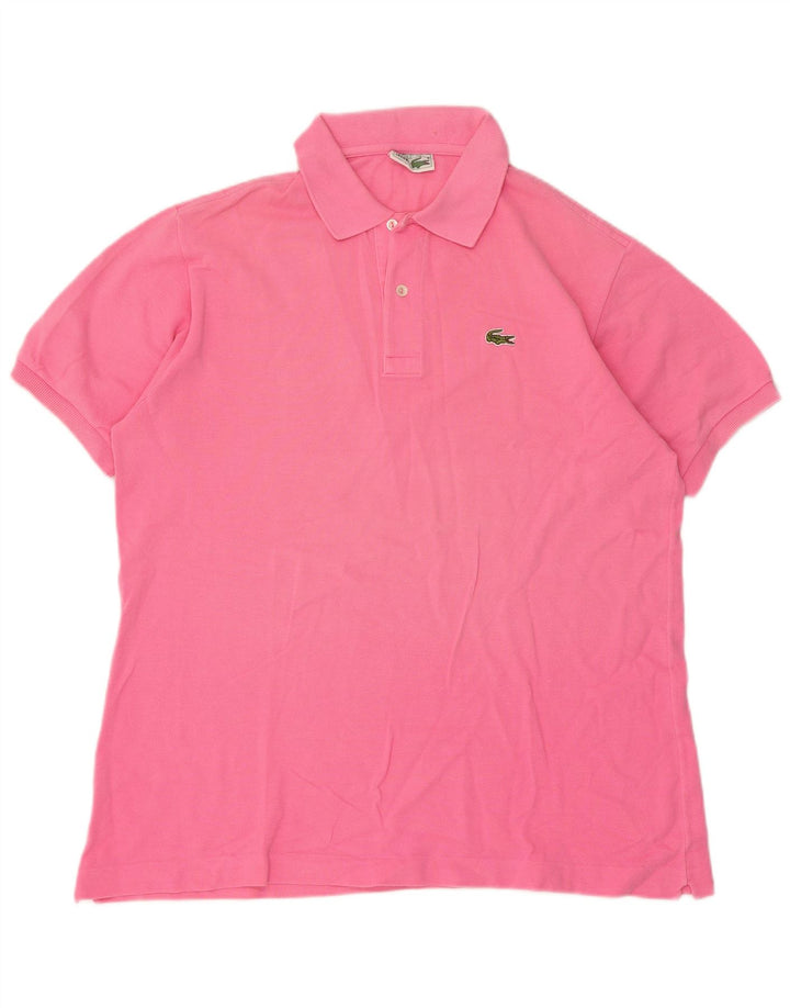 Polo da uomo Lacoste taglia 6 XL in cotone rosa
