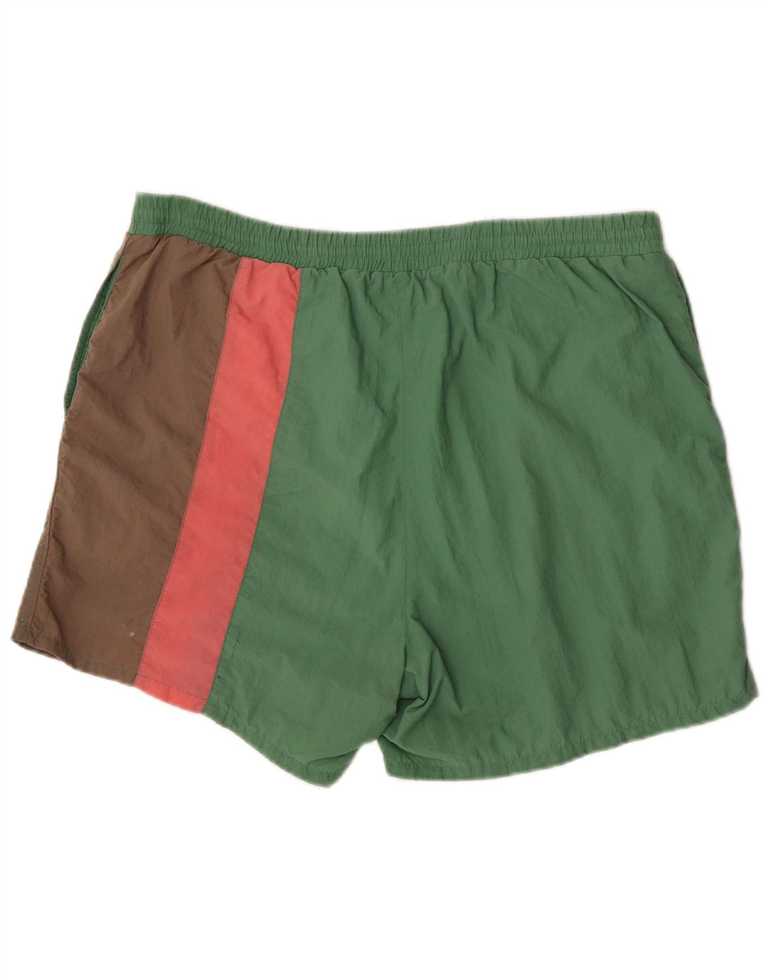 Pantaloncini da bagno grafici da uomo Triumph XL verde color block in poliammide
