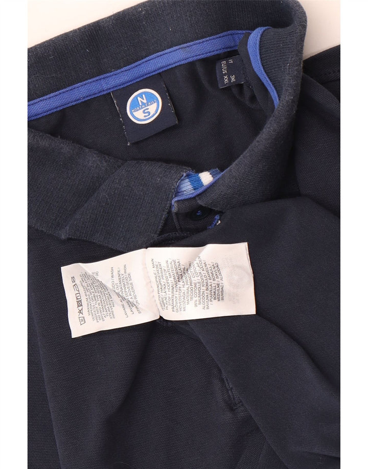 Polo da uomo North Sails 2XL in cotone blu navy