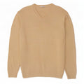 Maglione da uomo con scollo a V Marks & Spencer grande in cotone beige