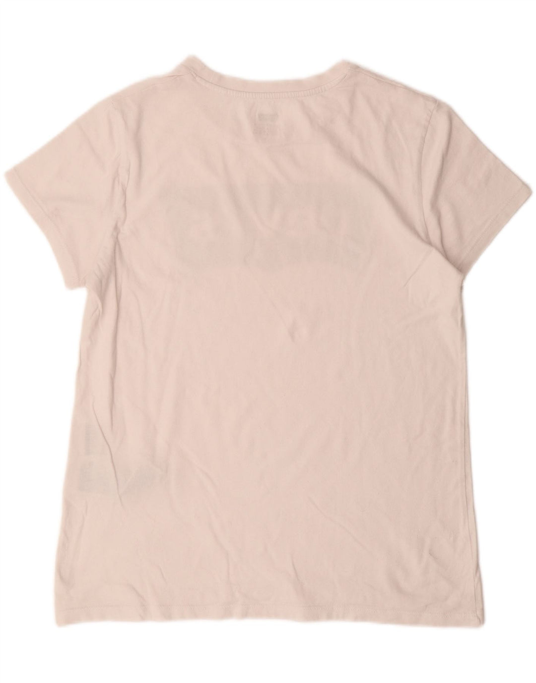 LEVI'S Womens Graphic T-Shirt Top UK 14 Medium White Cotton