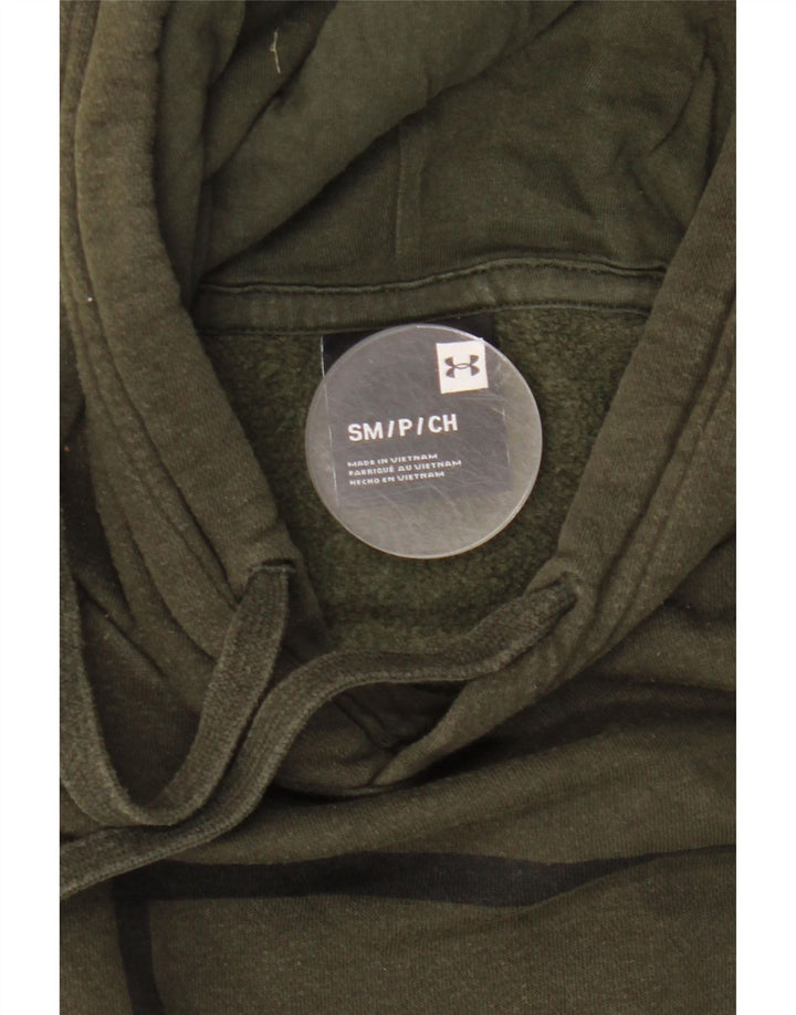 Felpa con cappuccio grafica da uomo Under Armour Small Khaki