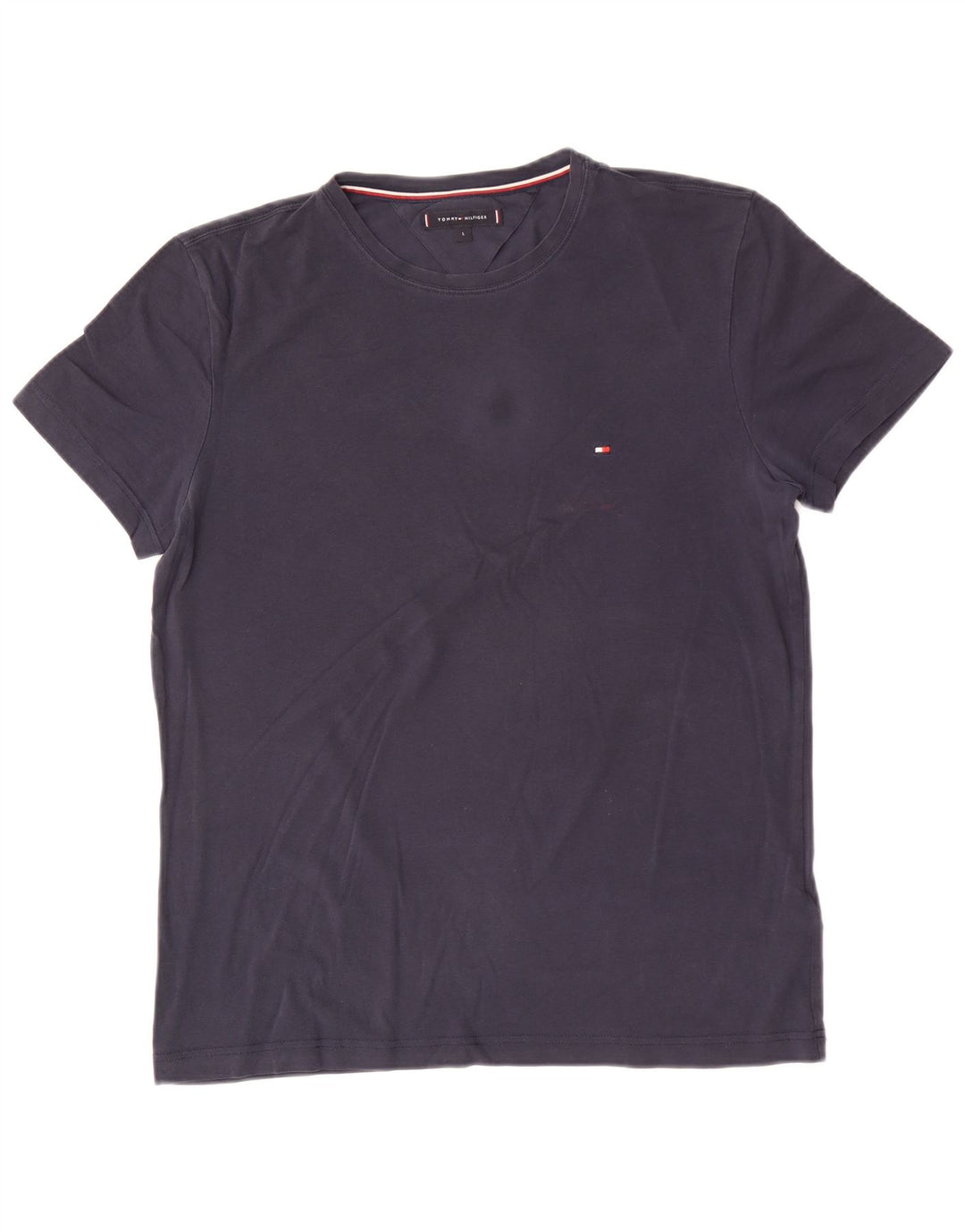 T-shirt da uomo Tommy Hilfiger Top Large in cotone blu navy