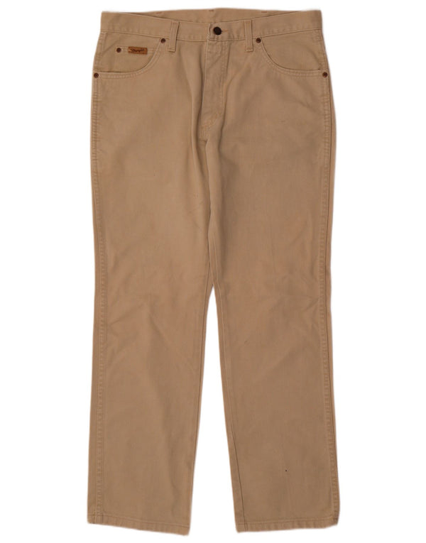 Jeans dritti da uomo Texas WRANGLER W34 L30 cotone beige
