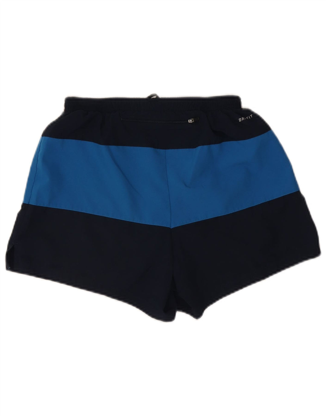 Pantaloncini sportivi Nike da uomo Dri Fit, poliestere color block medio blu navy