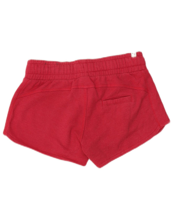 Pantaloncini sportivi PUMA da donna UK 10 piccoli cotone rosa