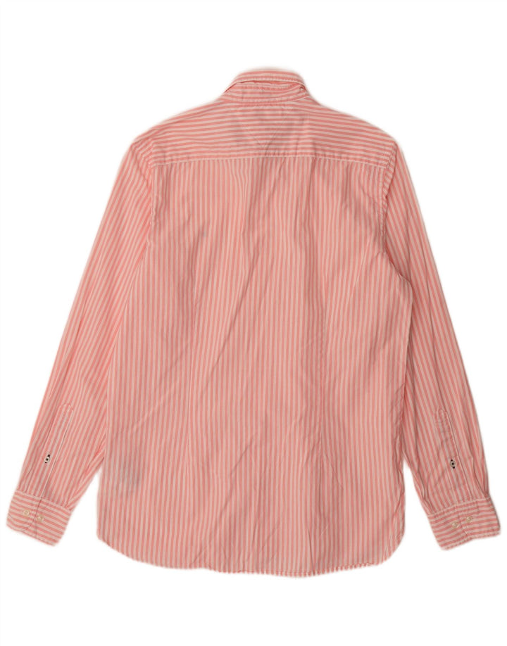 Camicia da uomo Tommy Hilfiger grande cotone gessato rosa