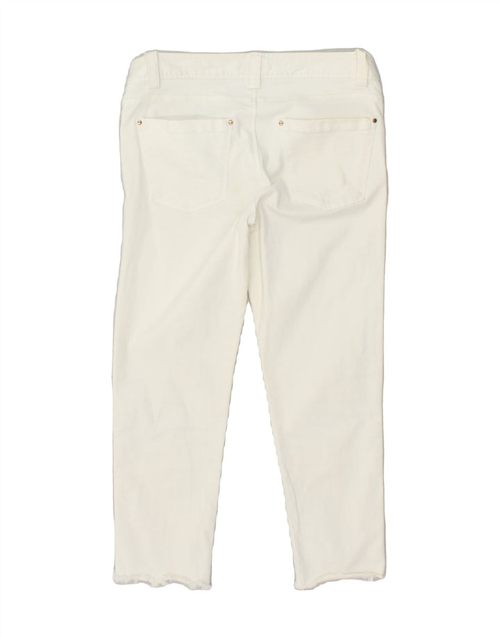 MASSIMO DUTTI Womens Casual Fit Slim Jeans EU 36 Small W28 L22  White | Vintage Massimo Dutti | Thrift | Second-Hand Massimo Dutti | Used Clothing | Messina Hembry 