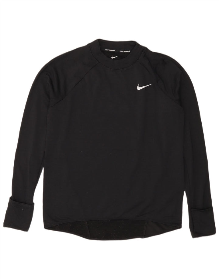 Top NIKE Therma-Fit da donna a maniche lunghe UK 10 Small Nero