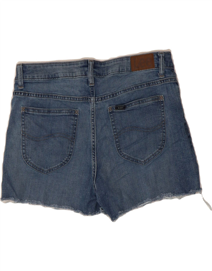 LEE Womens Bermuda Mid Rise Denim Shorts W32 Large  Blue Vintage Lee and Second-Hand Lee from Messina Hembry 