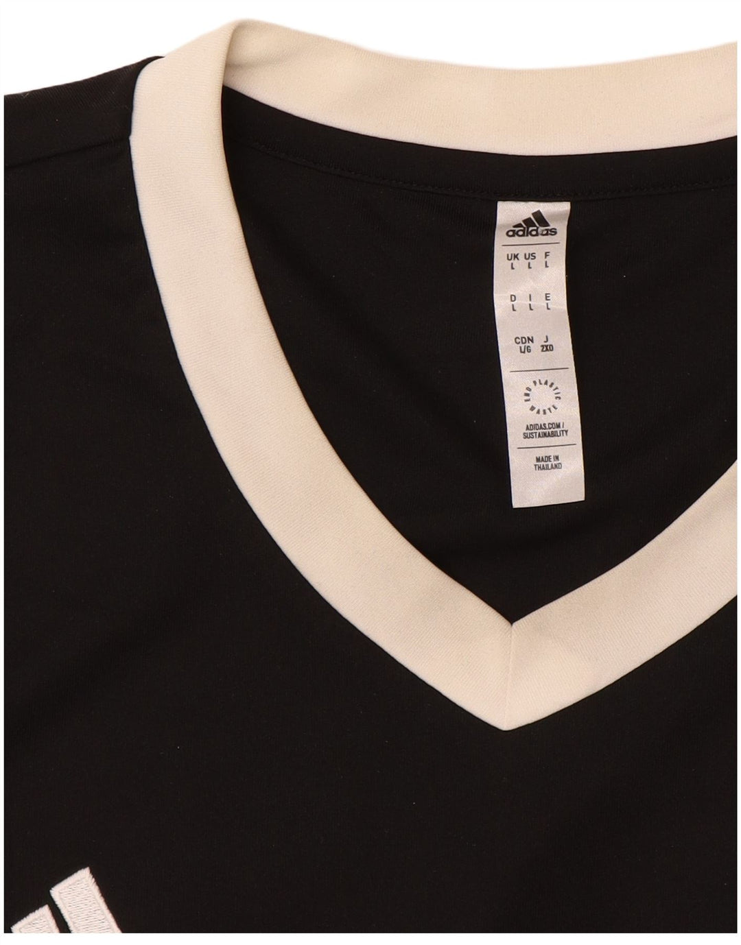 Maglietta Adidas Aeroready da uomo, grande, in poliestere nero