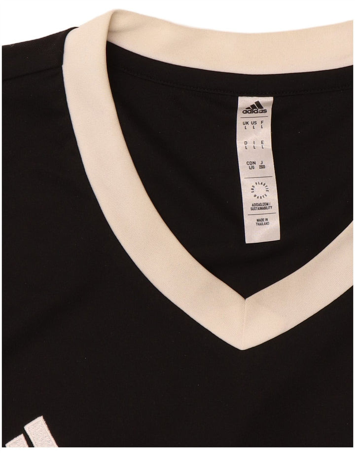 Maglietta Adidas Aeroready da uomo, grande, in poliestere nero