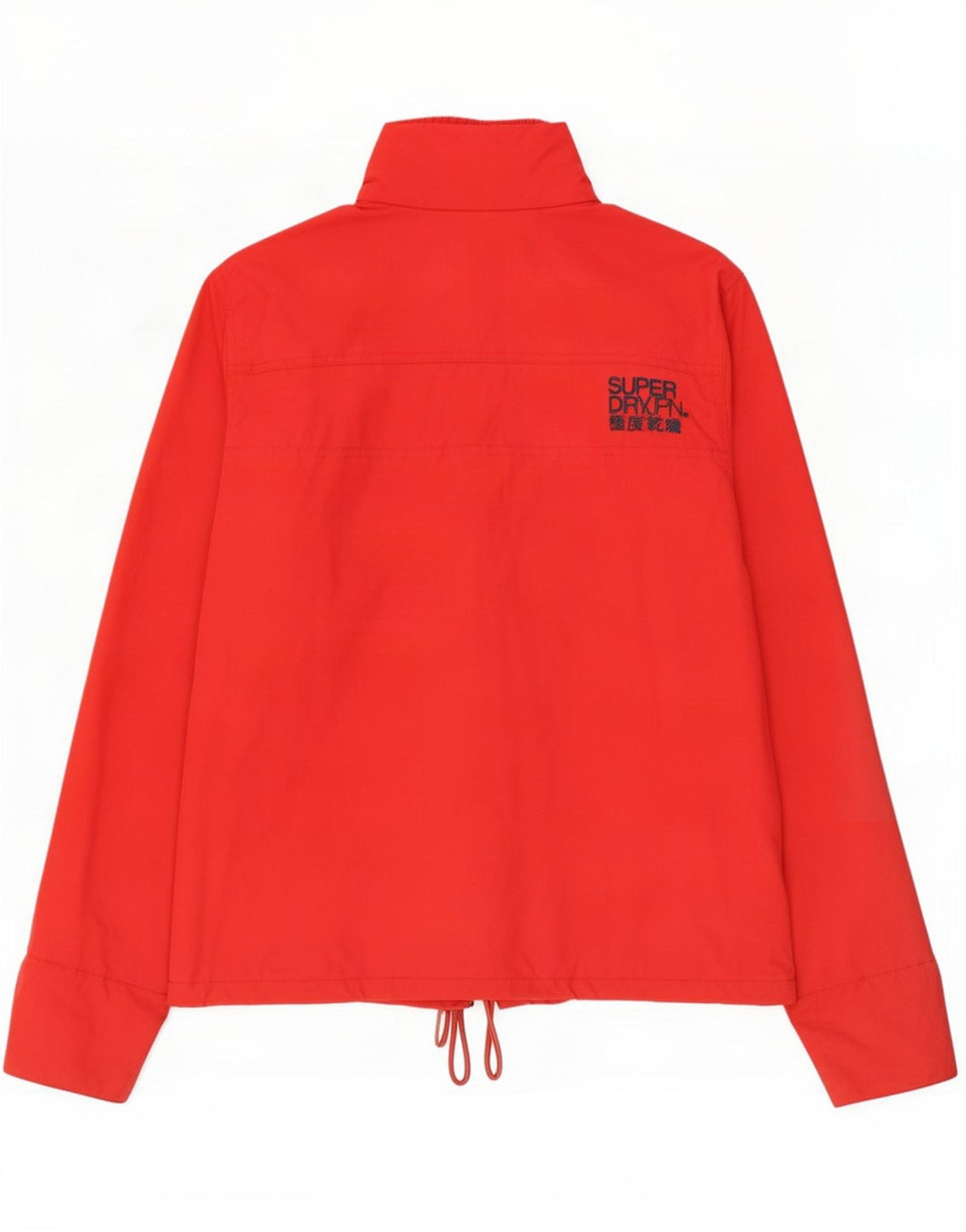 Giacca antipioggia da donna Superdry UK 18 XL nylon rosso