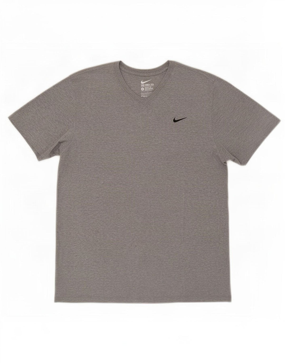 T-shirt Nike da uomo dal taglio atletico, grande, in cotone chiazzato grigio