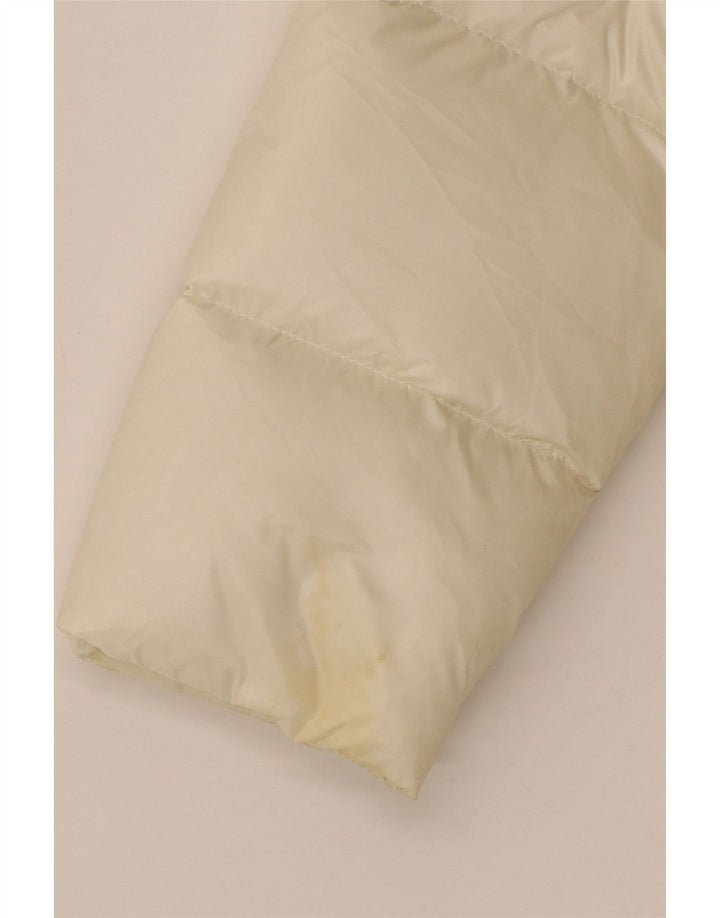 Cappotto imbottito con cappuccio da donna Blauer UK 16 Large bianco in poliammide