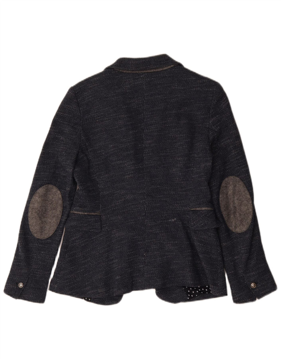 Giacca blazer da donna a 1 bottone Zara UK 12 medio blu navy screziato