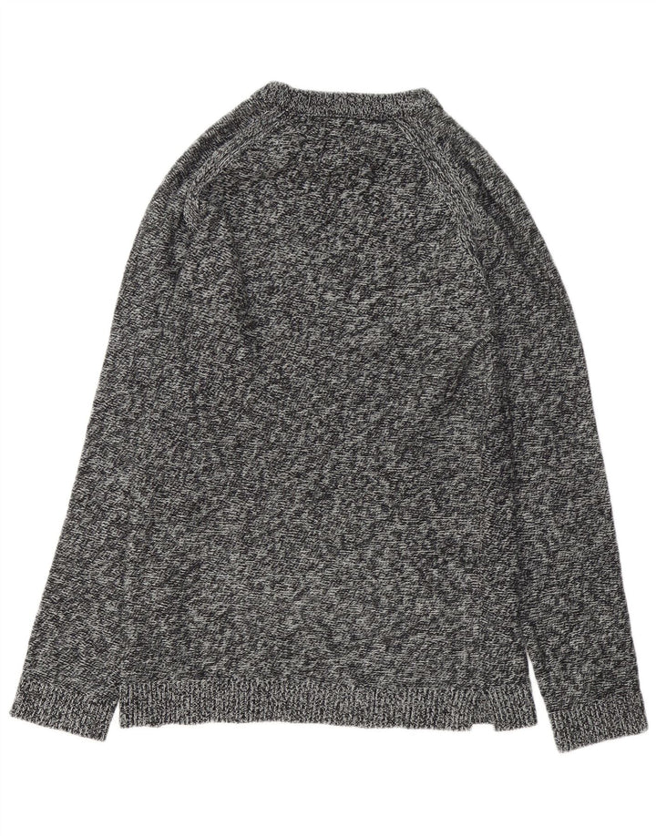 JACK & JONES Maglione da uomo con scollo a barca piccolo grigio screziato