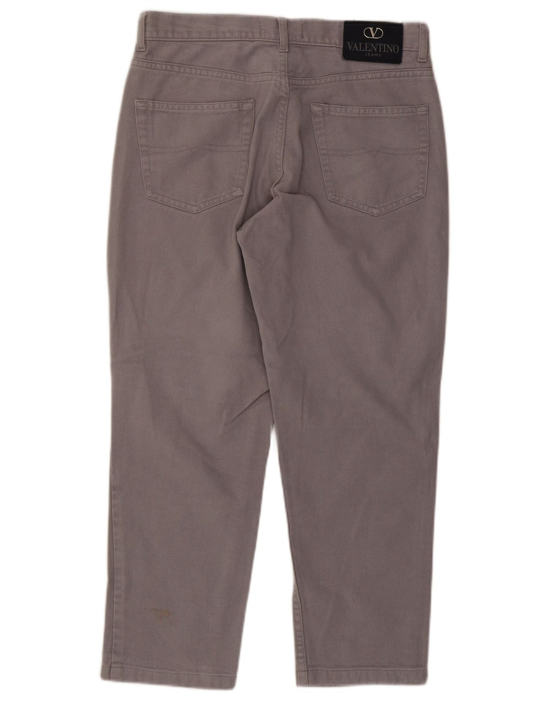 Jeans dritti da uomo Valentino W34 L26 in cotone grigio