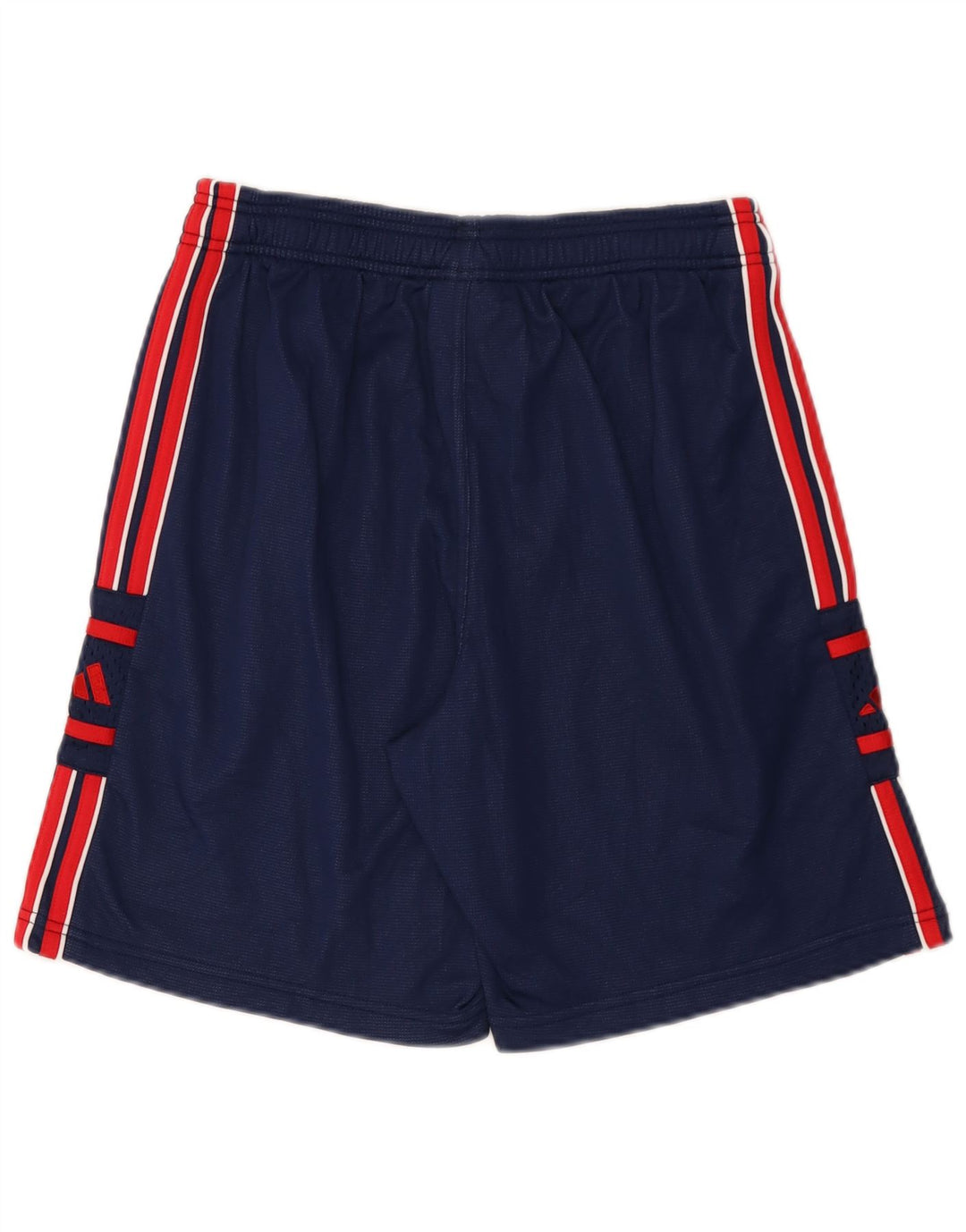 Pantaloncini sportivi grafici da uomo Adidas medi blu navy in poliammide