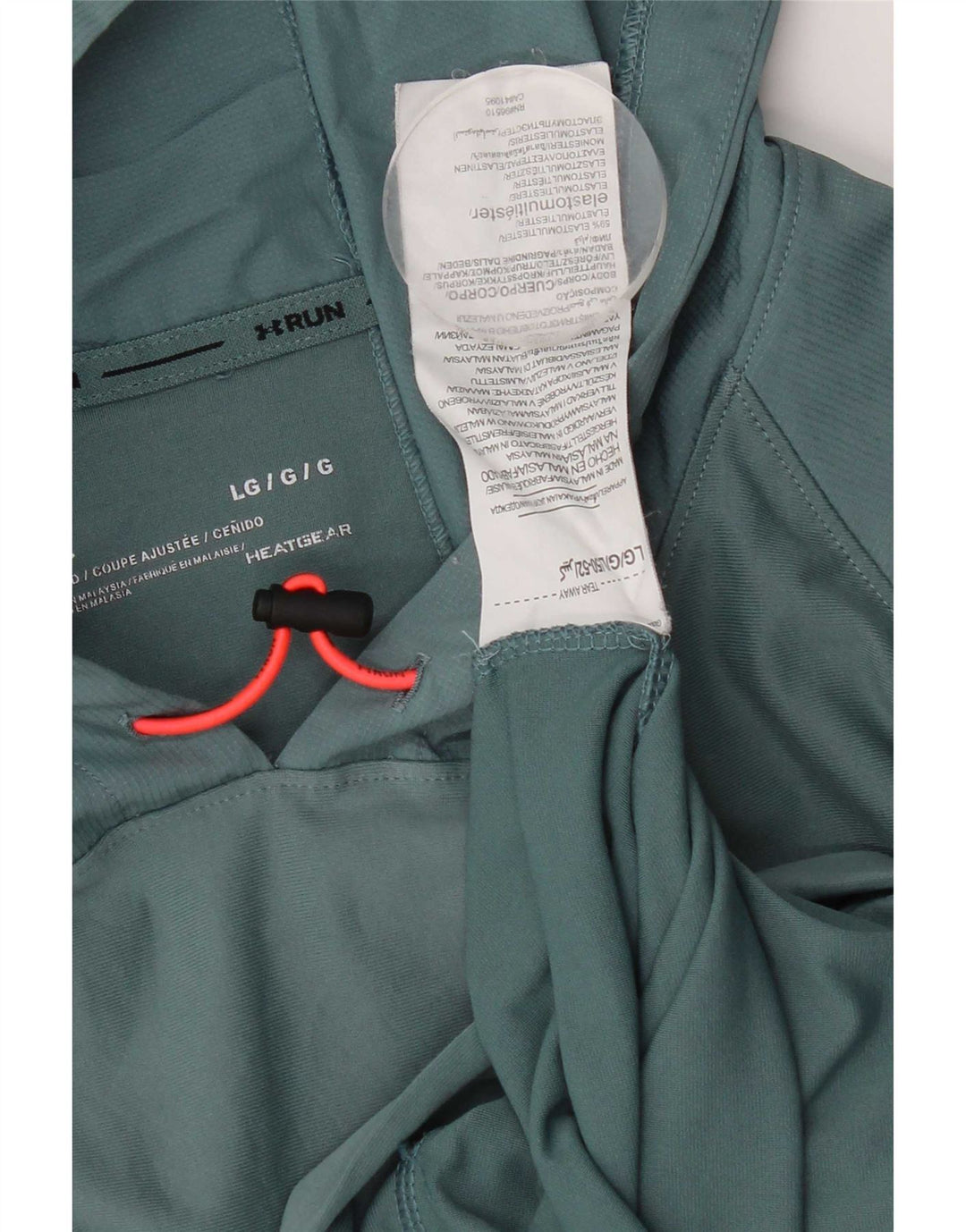 Tuta da uomo Under Armour con cappuccio pullover Top Large turchese elastan