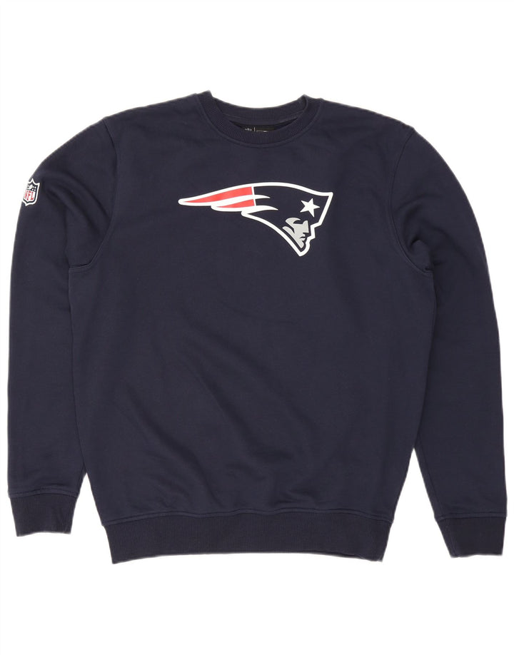 New Era Uomo New England Patriots Felpa Maglione Medio Blu Navy