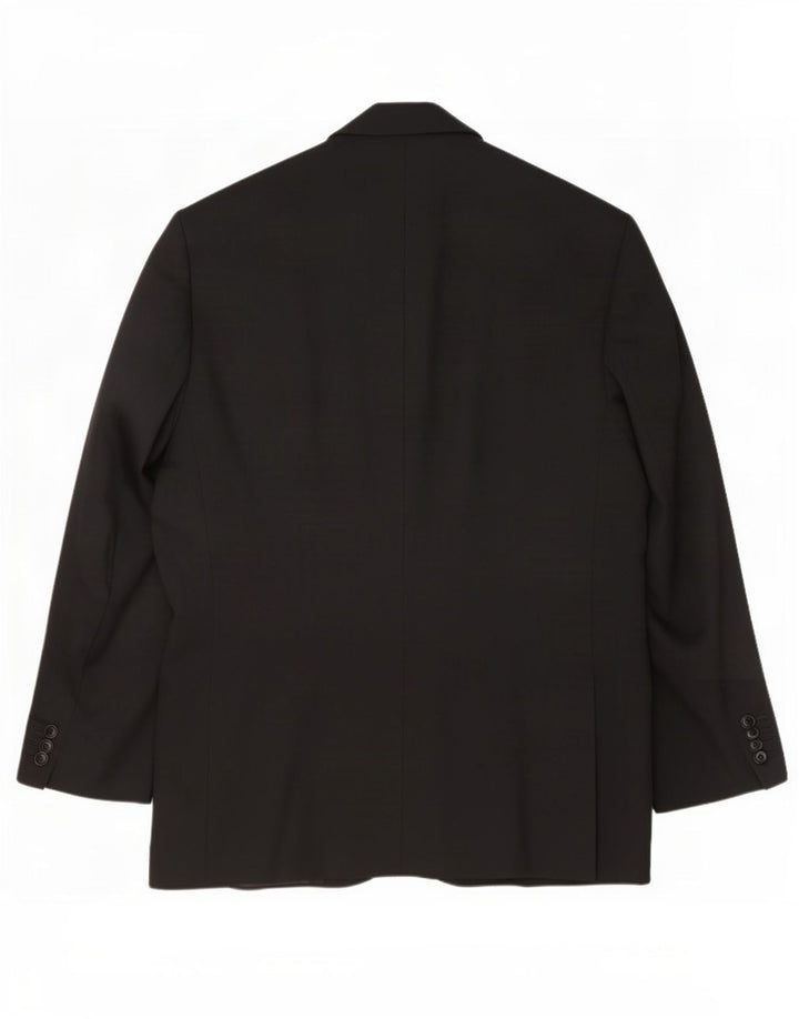 Giacca blazer da uomo a 2 bottoni Zara UK 40 grande in lana nera