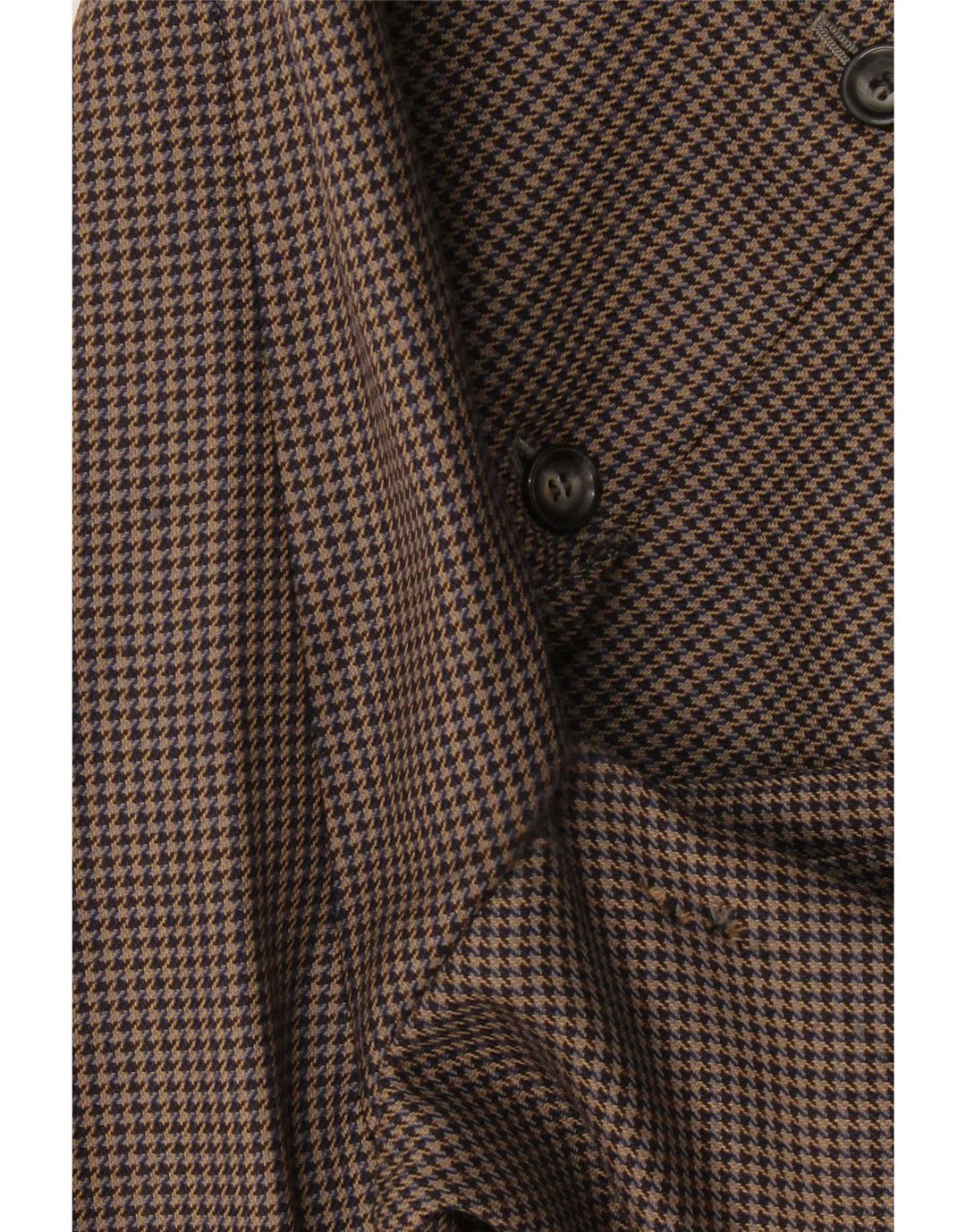 Giacca blazer da uomo a 2 bottoni Durban UK 38 Lana nuova pied de poule grigio medio