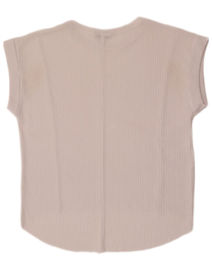 Canotta oversize da donna Zara UK 10 piccola bianca