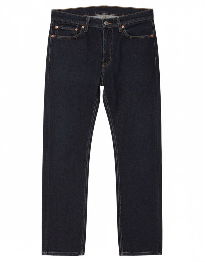 Levi's Uomo 511 Slim Jeans W34 L31 Blu Navy Cotone