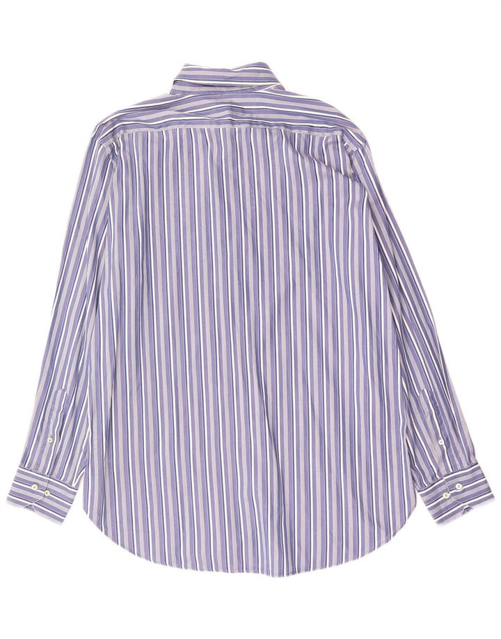 Camicia da uomo Etro taglia 42 in cotone a righe grandi blu